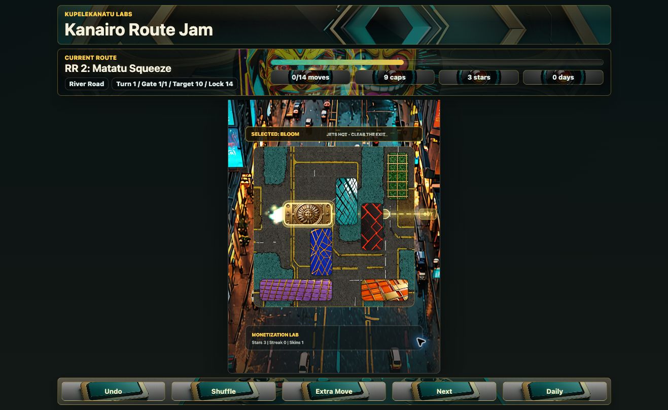 Kanairo Route Jam turn-heavy board
