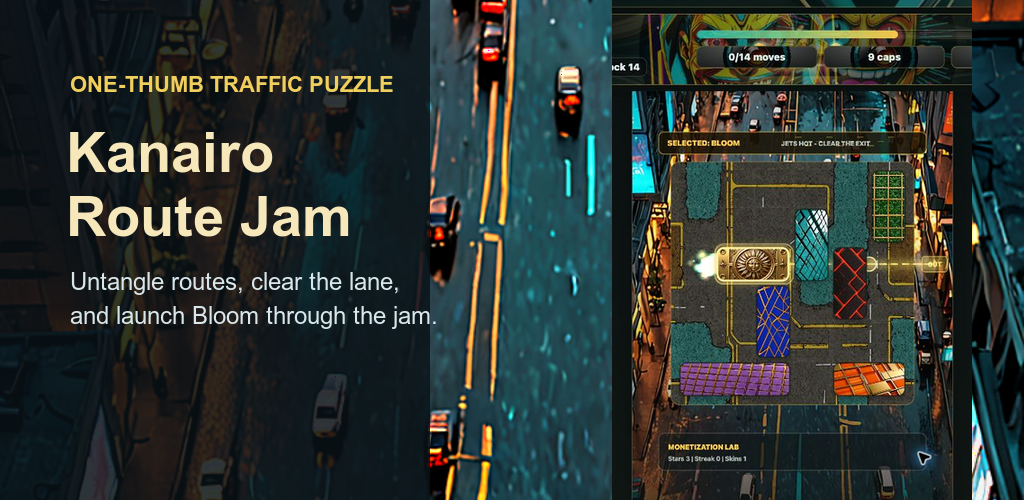 Kanairo Route Jam feature graphic