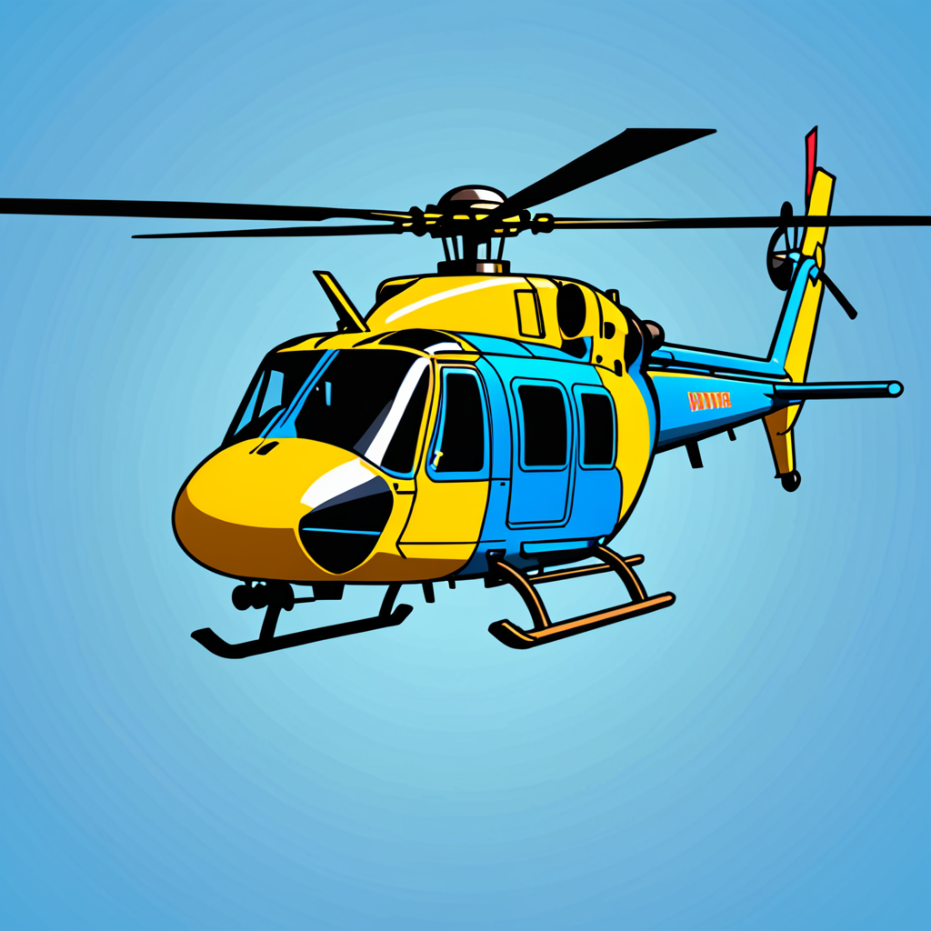 Helicopter character art