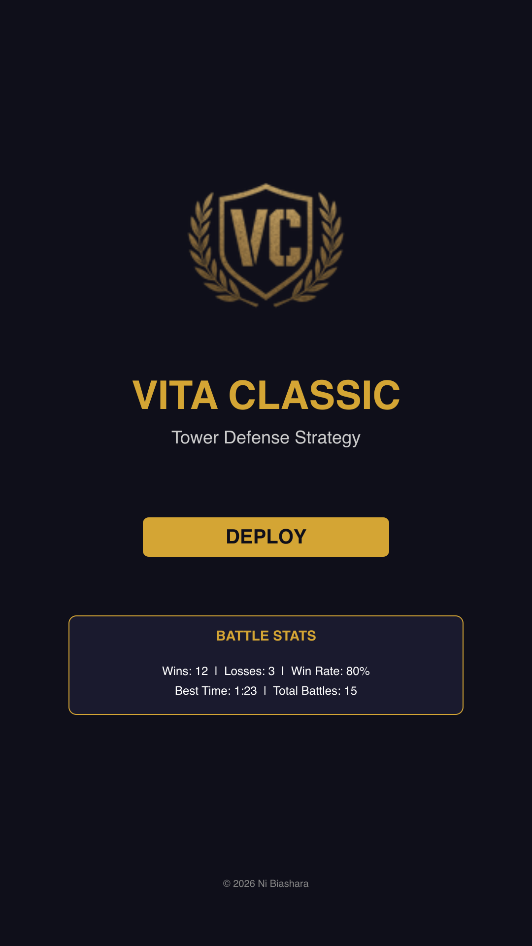 Vita Classic menu screenshot